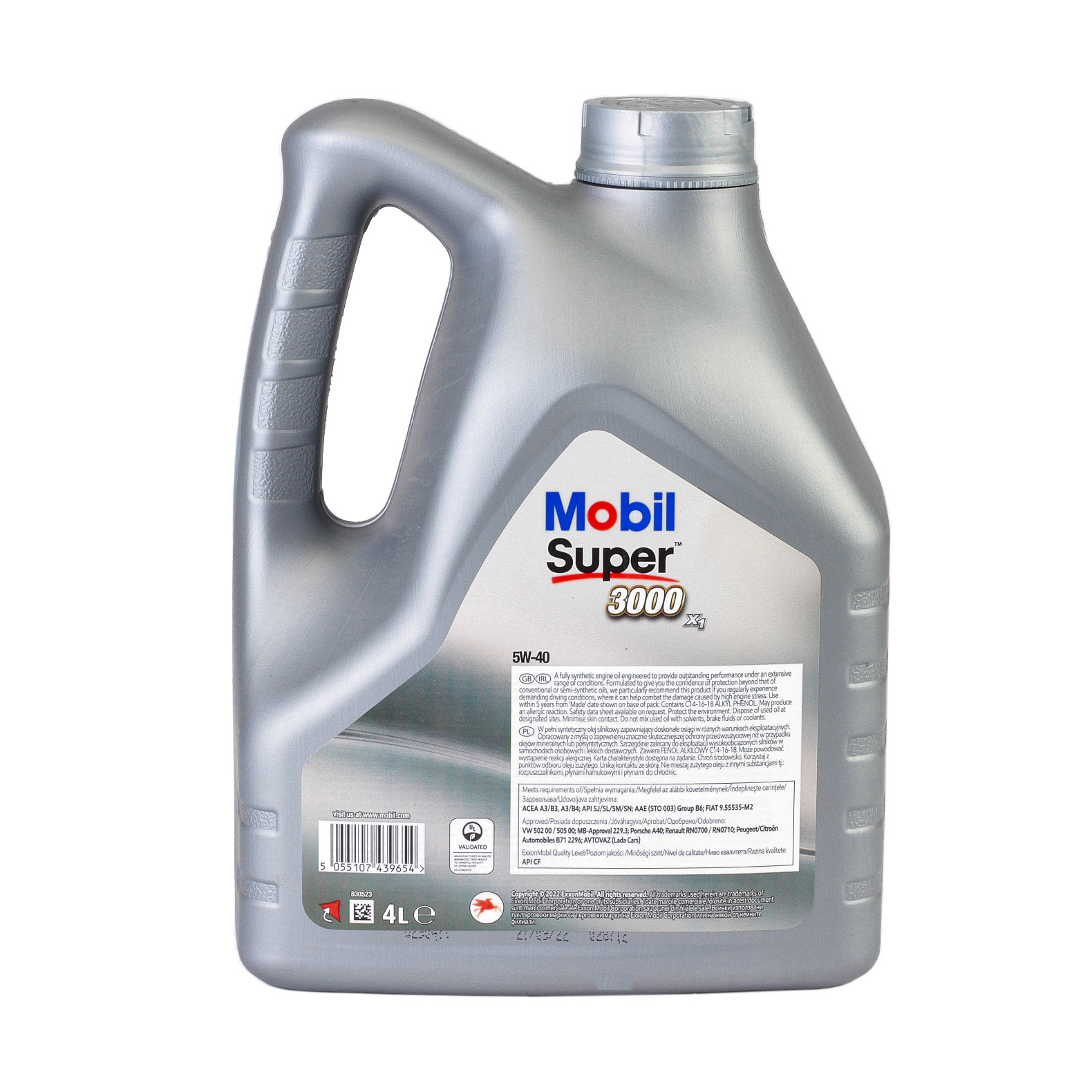 Ulei motor Mobil Super 3000 X1 5W40 4L - imagine 3