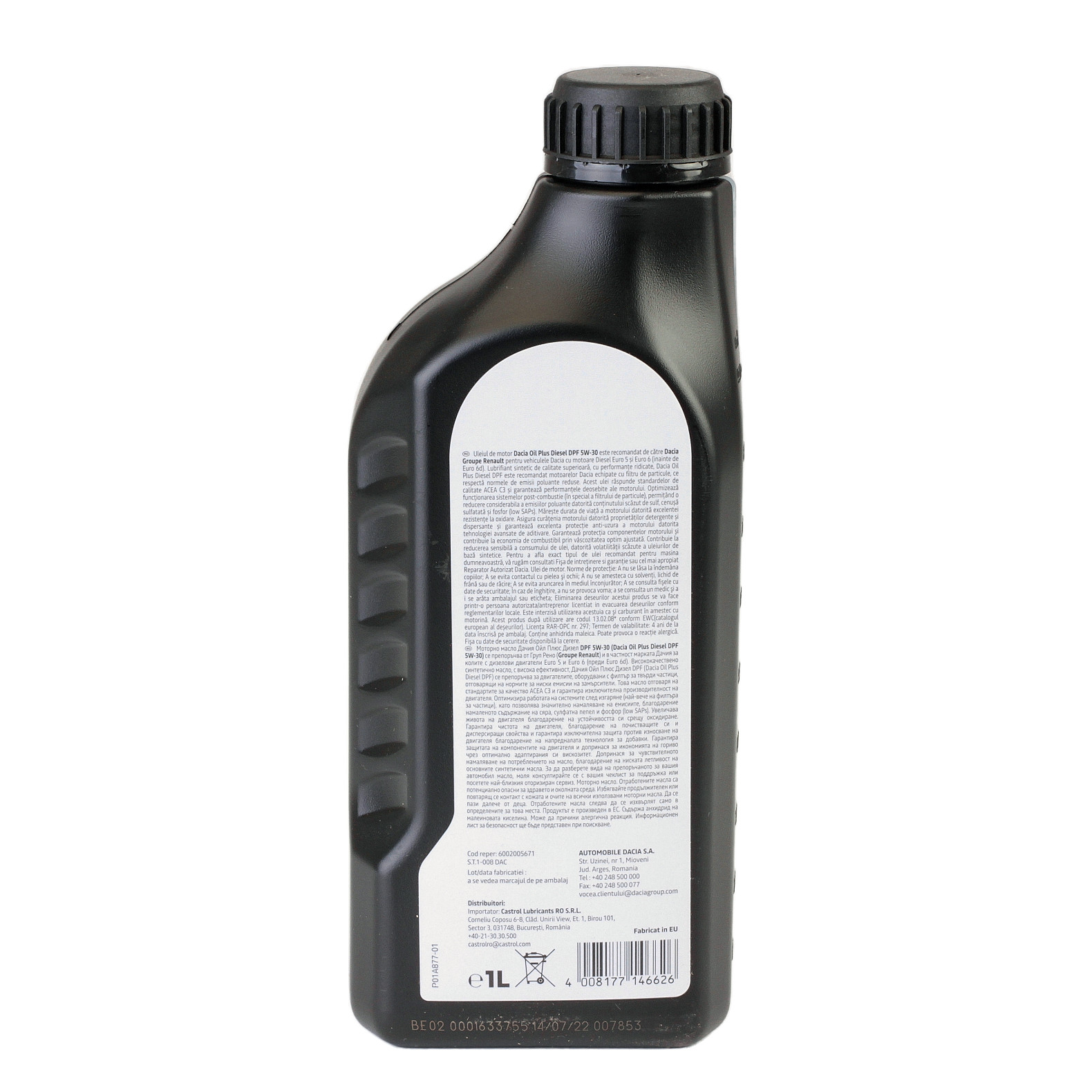Ulei motor Dacia Oil Plus Dpf Diesel 5W30 1L - imagine 4