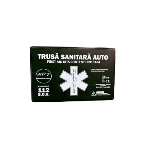 Trusa Medicala Auto de Prim Ajutor, Cutie Plastic, Omologata RAR, Marca ART