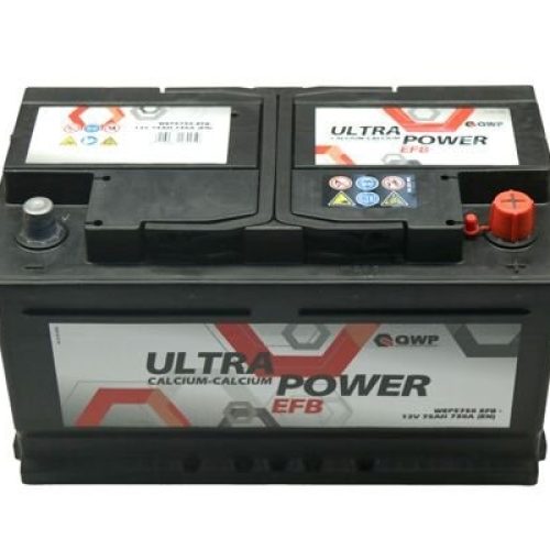 QWP Ultra Power EFB 12V 75Ah EN 730 A