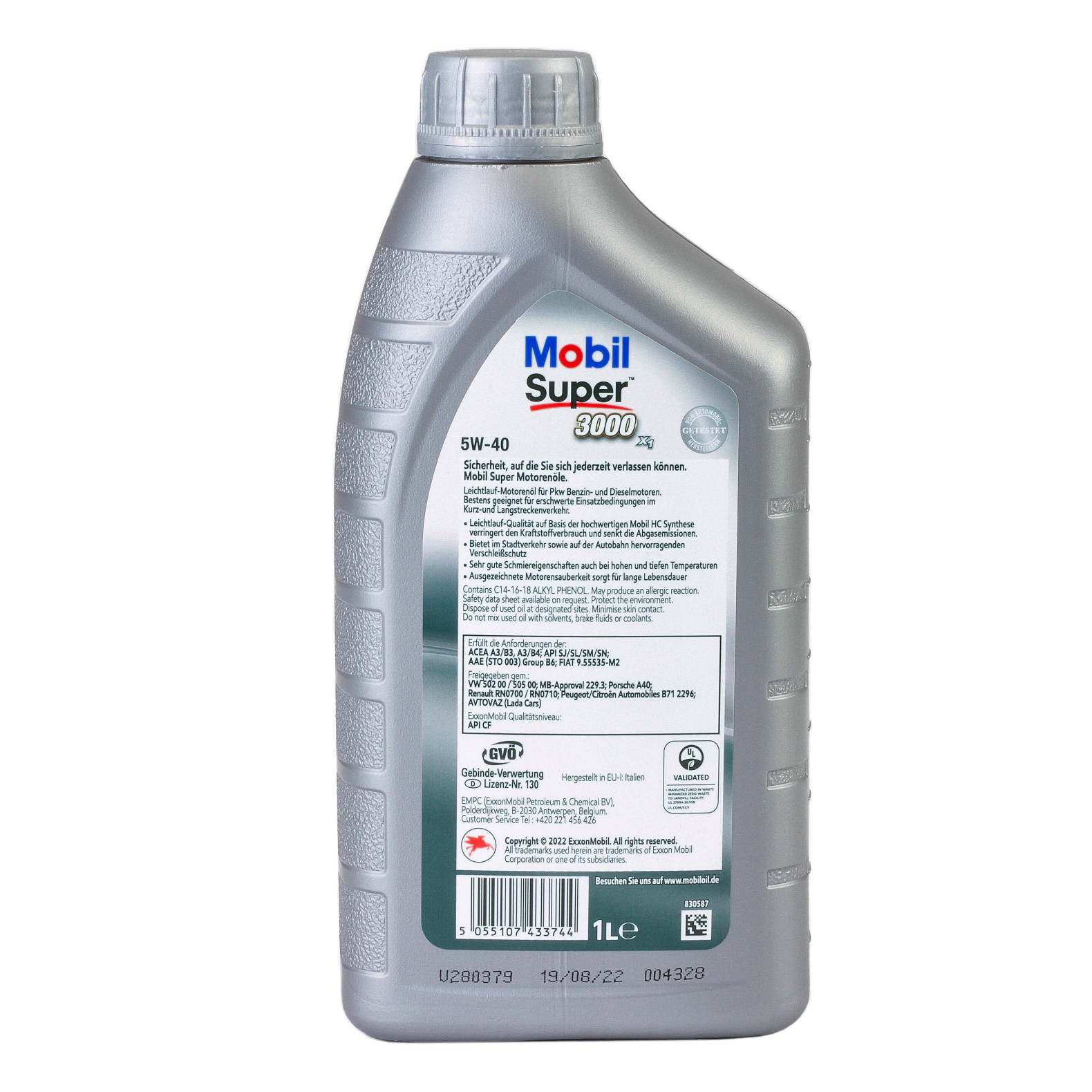 Ulei motor Mobil Super 3000 X1 5W40 1L - imagine 3