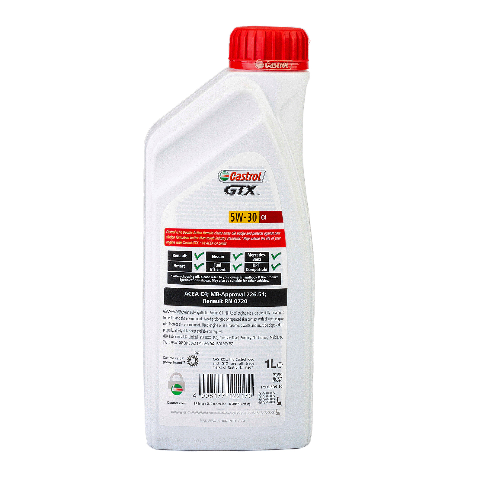 Ulei motor Castrol GTX 5W30 C4 1L - imagine 4