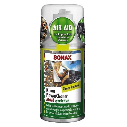 SONAX Soluție pentru curățarea instalației de aer condiționat, green lemon, 150 ml,