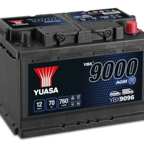 YUASA 9000 AGM 70AH 760A (278X175X190)