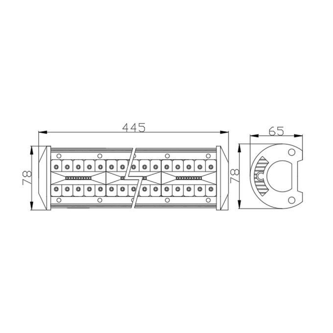 Bară Led Auto Off Road - 120W - 120 SMD LED Carguard - imagine 7