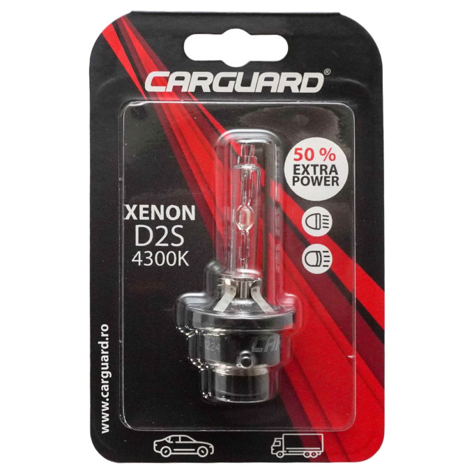 Bec Auto Xenon CARGUARD D2S 6000K - imagine 3