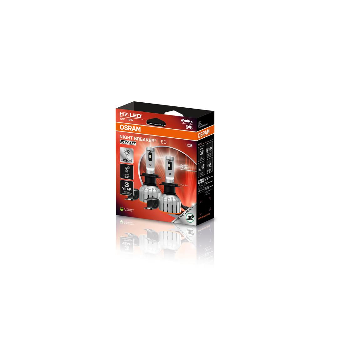 BEC LED OSRAM NIGHT BREAKER START H7 - SET 2 BUC OMOLOGAT RAR