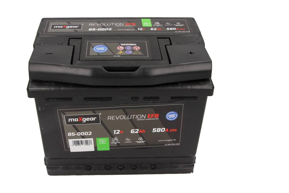 AKUMULATOR 12V 62AH/580A L- 242X175X190 EFB START/STOP