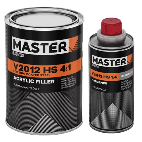 Primer acrilic cu intaritor pentru otel zincat V2012 HS 4:1 – 1 litru , gri,alb sau negru Master Troton