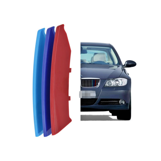 Set ornamente dungi grila fata auto compatibile BMW Seria 3 E90 E91 2005-2008