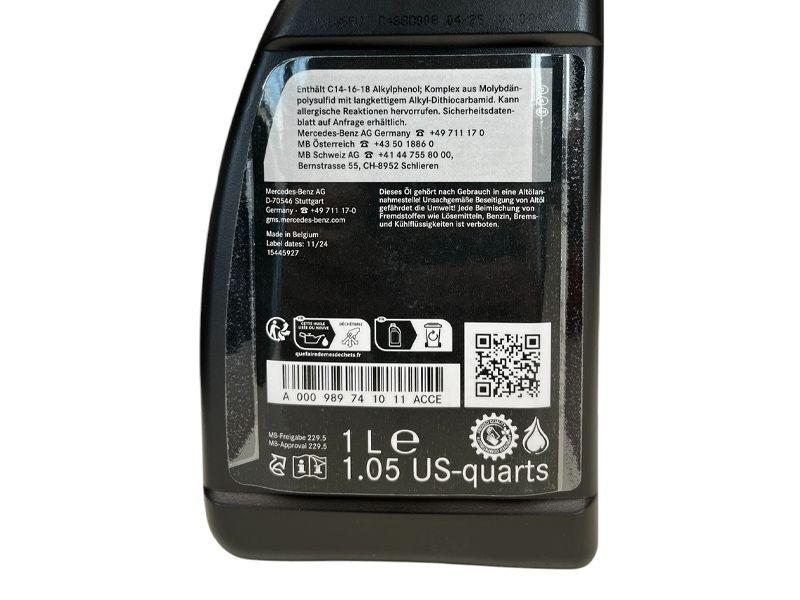 Ulei motor Mercedes 0W40 (MB 229.5 AMG) 1L - imagine 3