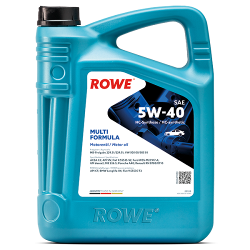 Ulei motor turisme Rowe HighTec Multi Formula 5W40 5L